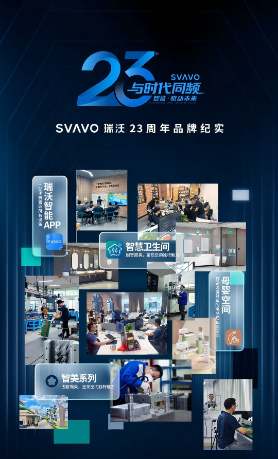 瑞沃，SVAVO瑞沃，瑞沃智慧卫生间，瑞沃母婴空间，瑞沃平台，SVAVO瑞沃23周年